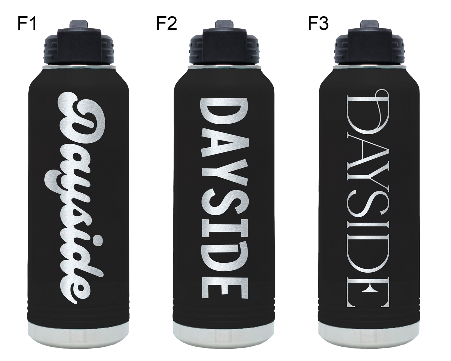 PERSONALIZED POLAR CAMEL 12 OZ WATER BOTTLE WITH STRAW LID - POWDER COATED