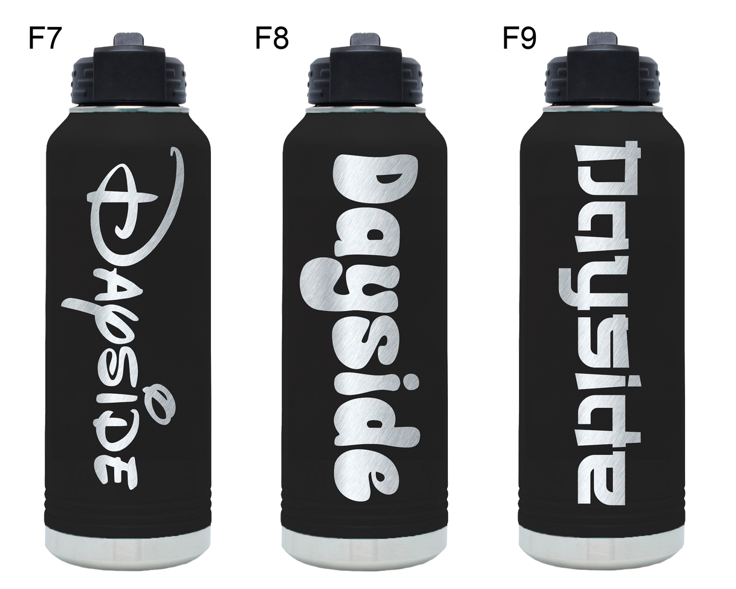 PERSONALIZED POLAR CAMEL 12 OZ WATER BOTTLE WITH STRAW LID - POWDER COATED