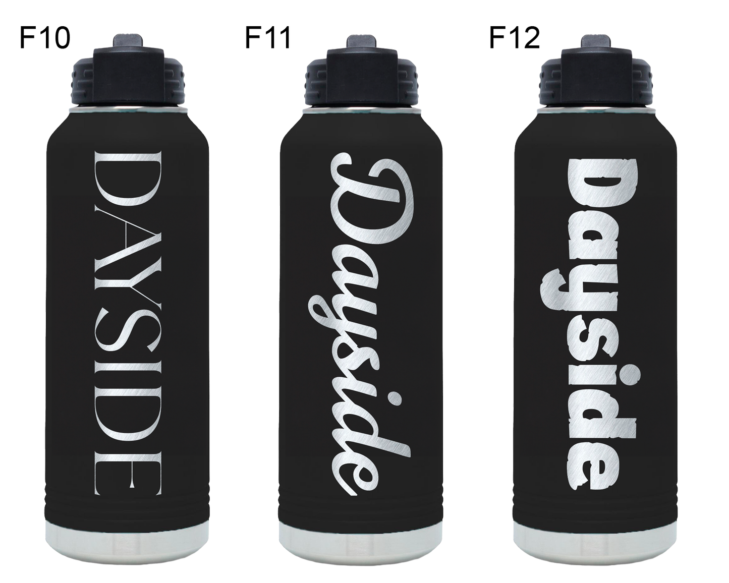 PERSONALIZED POLAR CAMEL 12 OZ WATER BOTTLE WITH STRAW LID - POWDER COATED