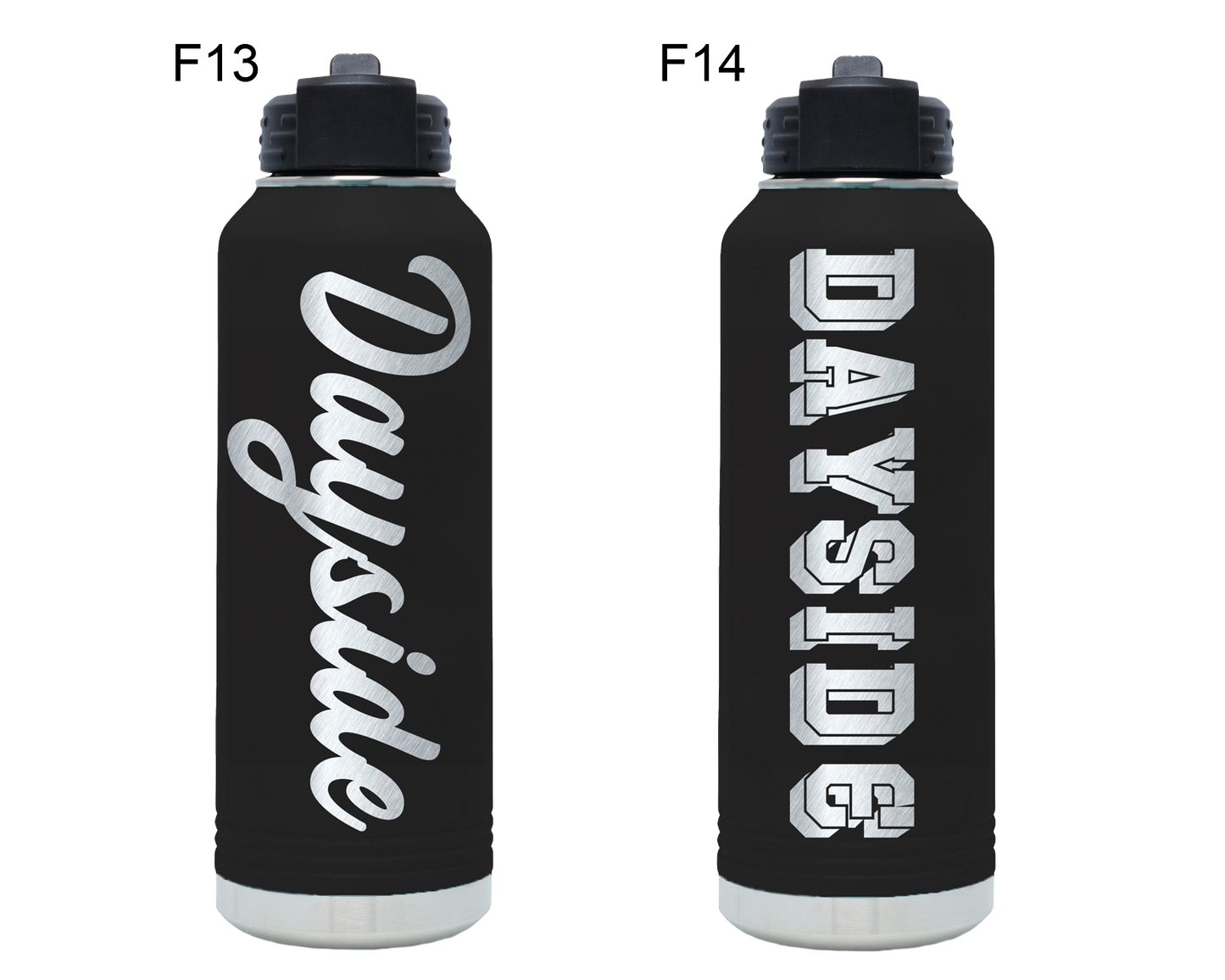 PERSONALIZED POLAR CAMEL 12 OZ WATER BOTTLE WITH STRAW LID - POWDER COATED